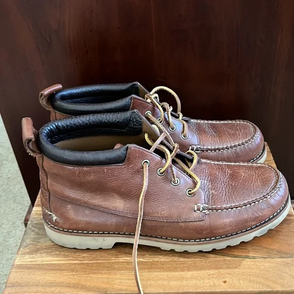 12, LL Bean Signature Leather Boots